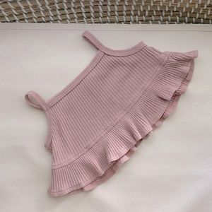 Baby Girl Lavender Ruffle Crop Top